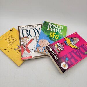 ROALD DAHL Lot of 4 Longer Children's Chapter Books (More than 150 pgs) - BK096